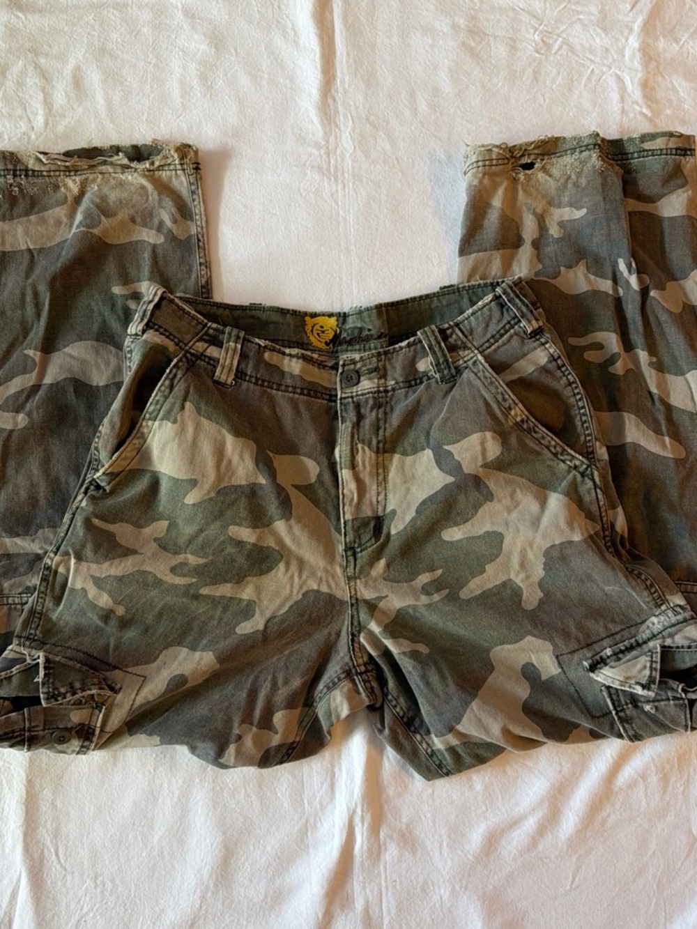 Machine Camo Cargo Pants - Green, Brown, Tan